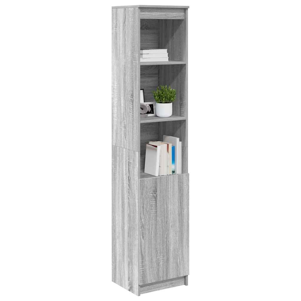 Hoge kast 37,5x35x180 cm spaanplaat grijs sonoma is nu te koop bij PeponiXL, paradijselijk wonen!