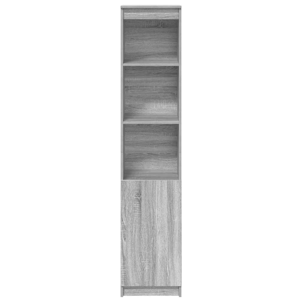 Hoge kast 37,5x35x180 cm spaanplaat grijs sonoma is nu te koop bij PeponiXL, paradijselijk wonen!