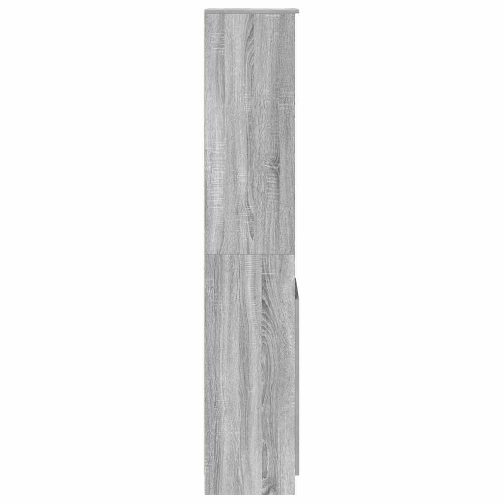 Hoge kast 37,5x35x180 cm spaanplaat grijs sonoma is nu te koop bij PeponiXL, paradijselijk wonen!
