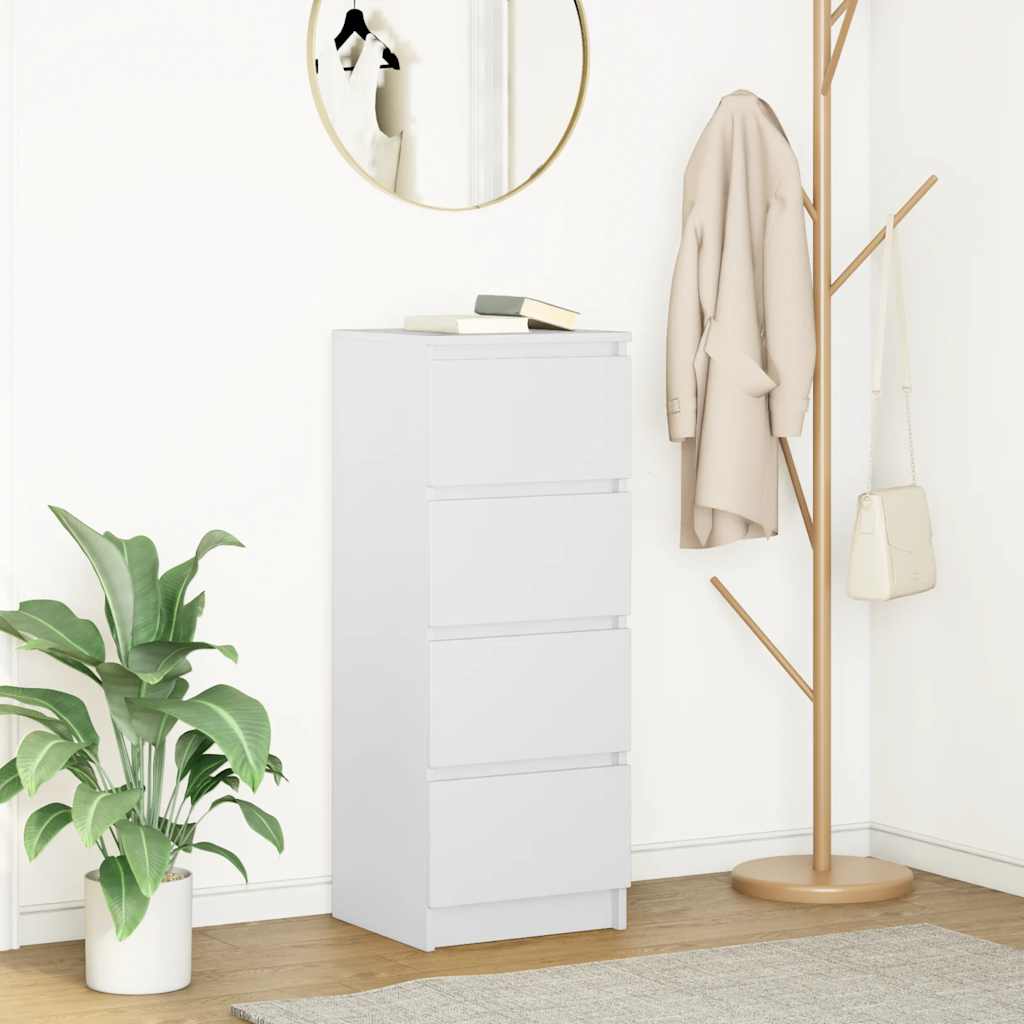 Dressoir 37,5x35x99 cm spaanplaat wit is nu te koop bij PeponiXL, paradijselijk wonen!