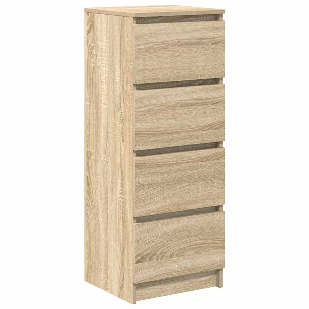Dressoir 37,5x35x99 cm spaanplaat sonoma eikenkleurig is nu te koop bij PeponiXL, paradijselijk wonen!