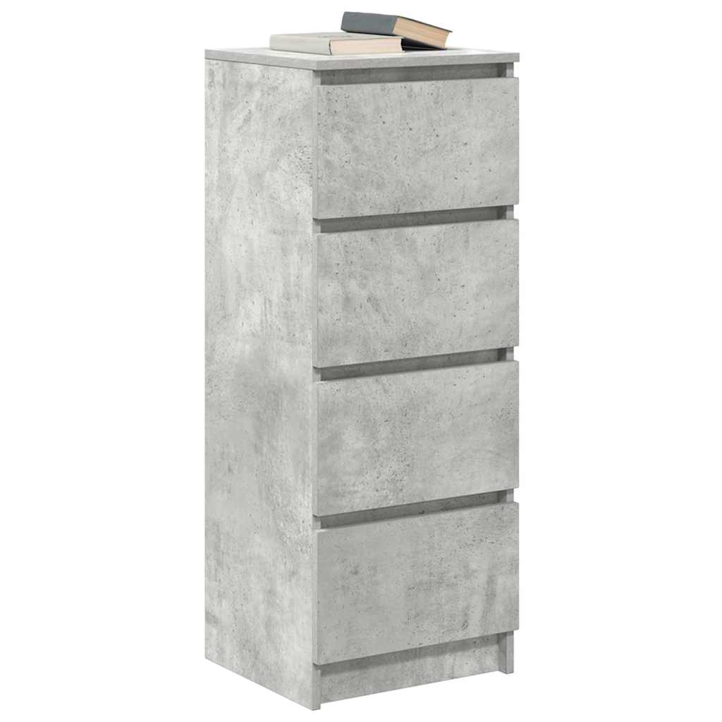 Dressoir 37,5x35x99 cm spaanplaat betongrijs is nu te koop bij PeponiXL, paradijselijk wonen!