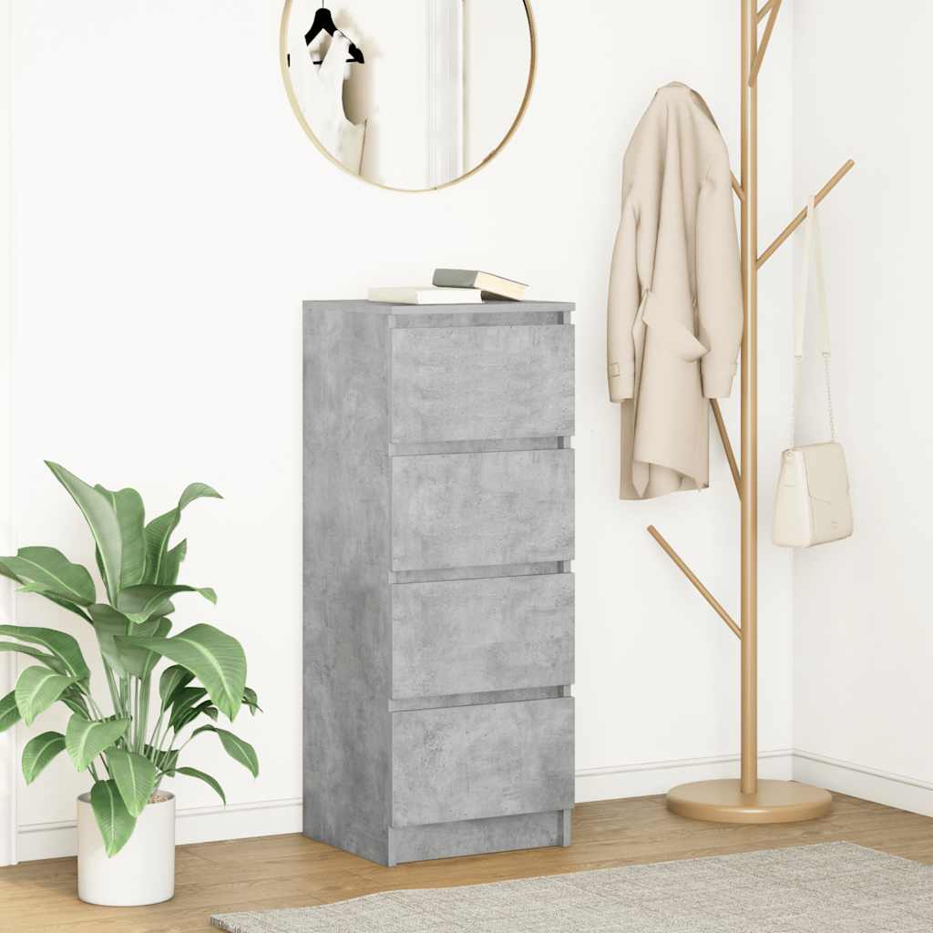 Dressoir 37,5x35x99 cm spaanplaat betongrijs is nu te koop bij PeponiXL, paradijselijk wonen!