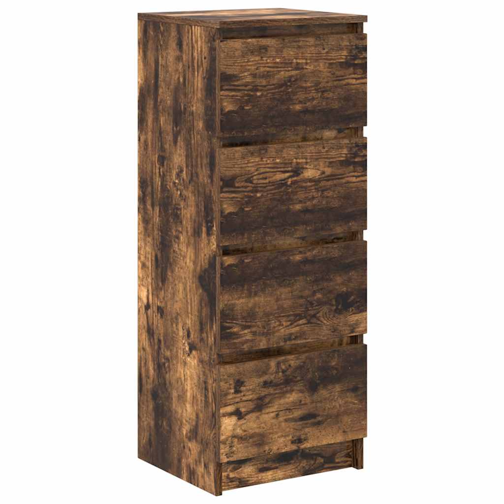 Dressoir 37,5x35x99 cm spaanplaat gerookt eikenkleurig is nu te koop bij PeponiXL, paradijselijk wonen!