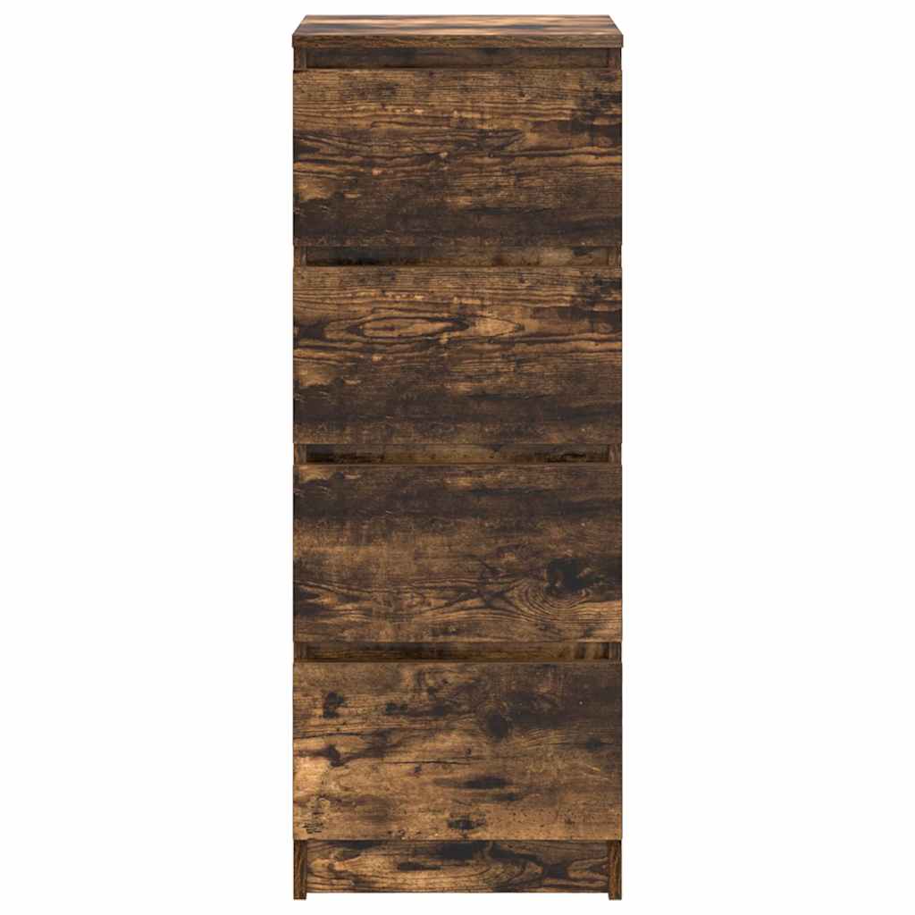 Dressoir 37,5x35x99 cm spaanplaat gerookt eikenkleurig is nu te koop bij PeponiXL, paradijselijk wonen!