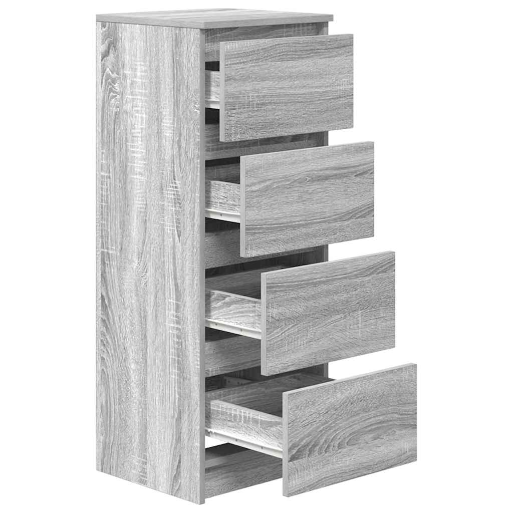 Dressoir 37,5x35x99 cm spaanplaat grijs sonoma is nu te koop bij PeponiXL, paradijselijk wonen!