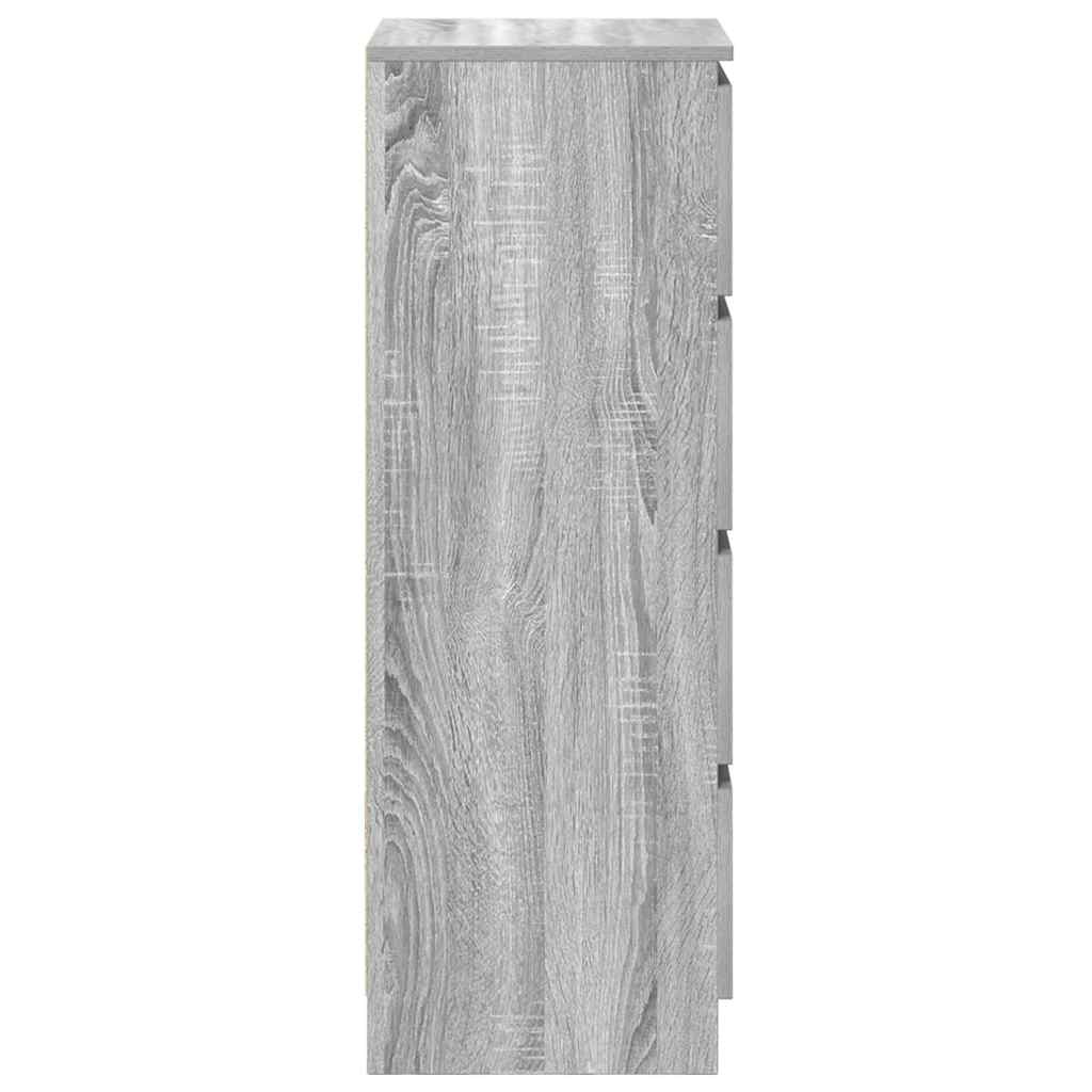 Dressoir 37,5x35x99 cm spaanplaat grijs sonoma is nu te koop bij PeponiXL, paradijselijk wonen!