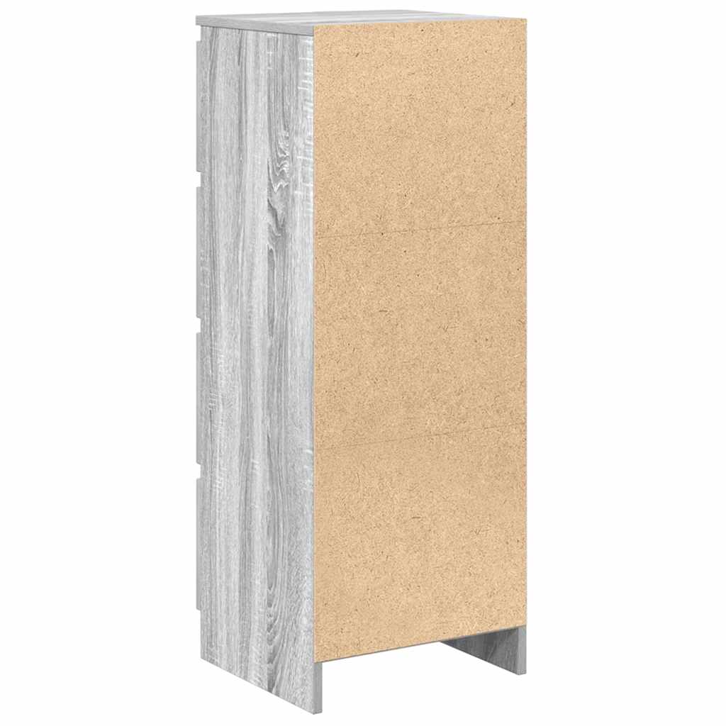 Dressoir 37,5x35x99 cm spaanplaat grijs sonoma is nu te koop bij PeponiXL, paradijselijk wonen!