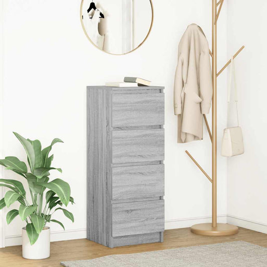 Dressoir 37,5x35x99 cm spaanplaat grijs sonoma is nu te koop bij PeponiXL, paradijselijk wonen!