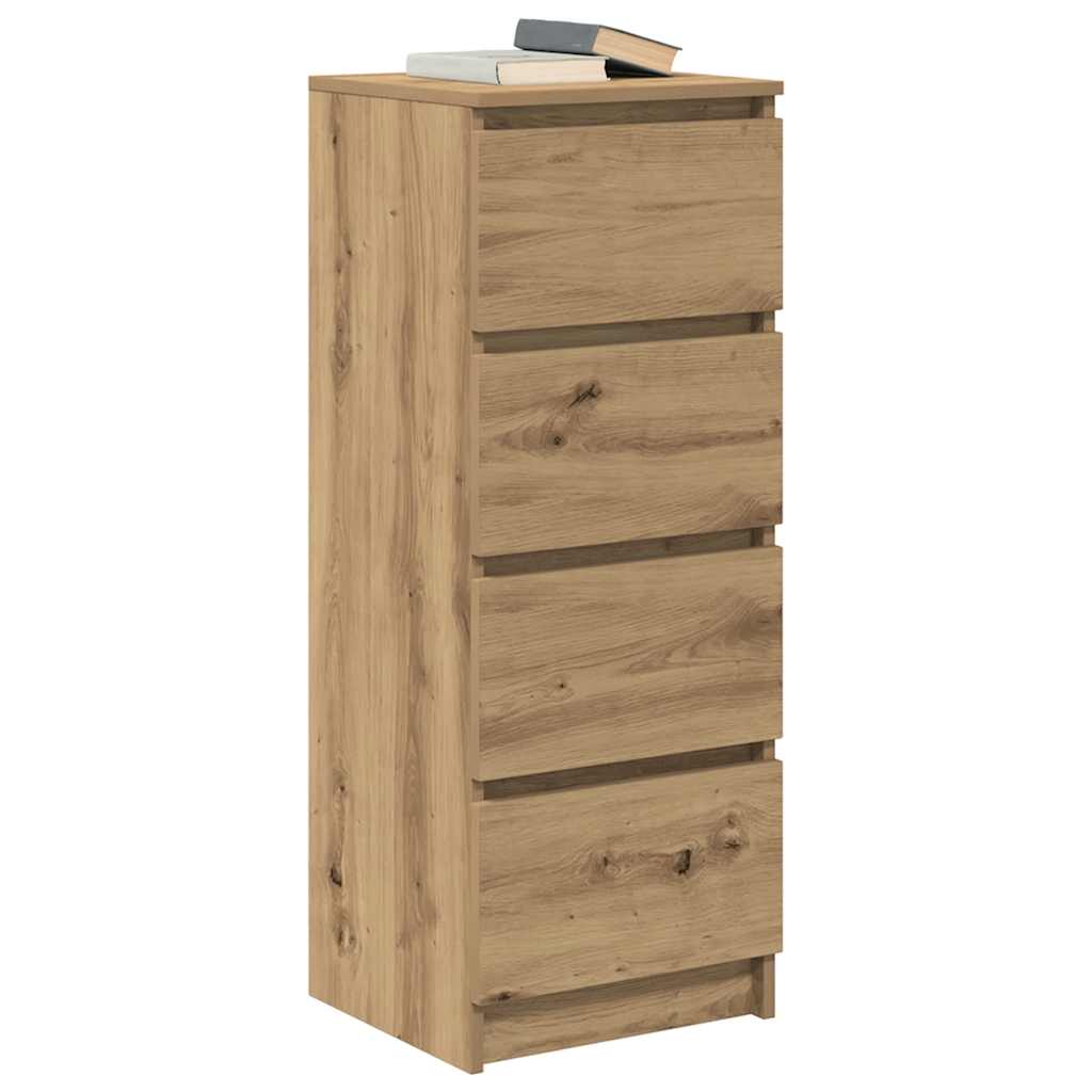 Dressoir 37,5x35x99 cm spaanplaat ambachtelijk eikenkleurig is nu te koop bij PeponiXL, paradijselijk wonen!