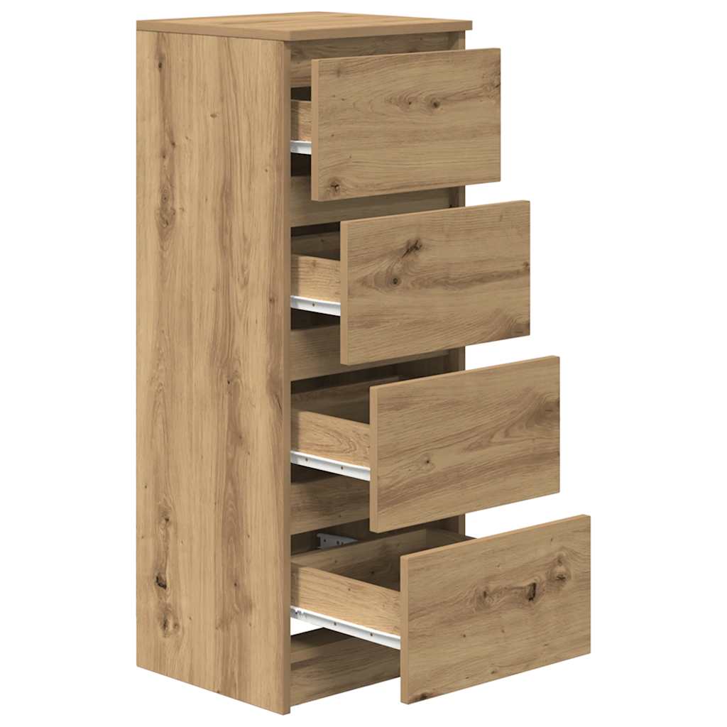 Dressoir 37,5x35x99 cm spaanplaat ambachtelijk eikenkleurig is nu te koop bij PeponiXL, paradijselijk wonen!