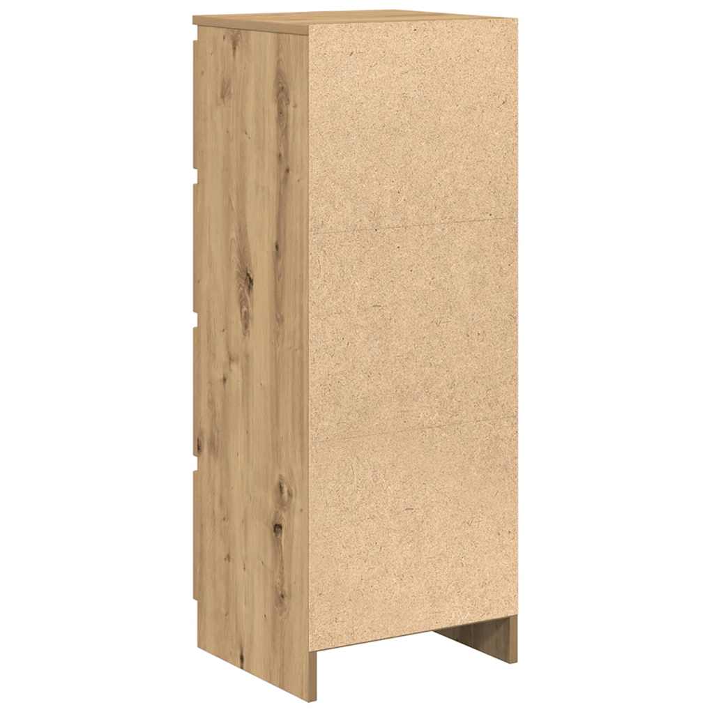 Dressoir 37,5x35x99 cm spaanplaat ambachtelijk eikenkleurig is nu te koop bij PeponiXL, paradijselijk wonen!