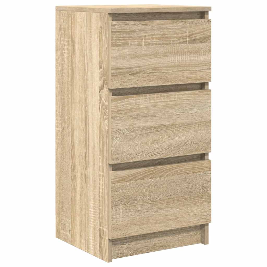 Dressoir 37,5x35x76cm bewerkt hout sonoma eikenkleurig is nu te koop bij PeponiXL, paradijselijk wonen!