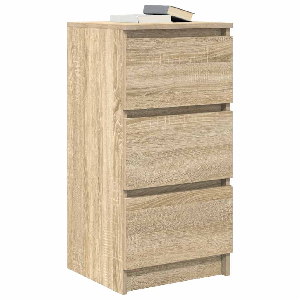 Dressoir 37,5x35x76cm bewerkt hout sonoma eikenkleurig is nu te koop bij PeponiXL, paradijselijk wonen!