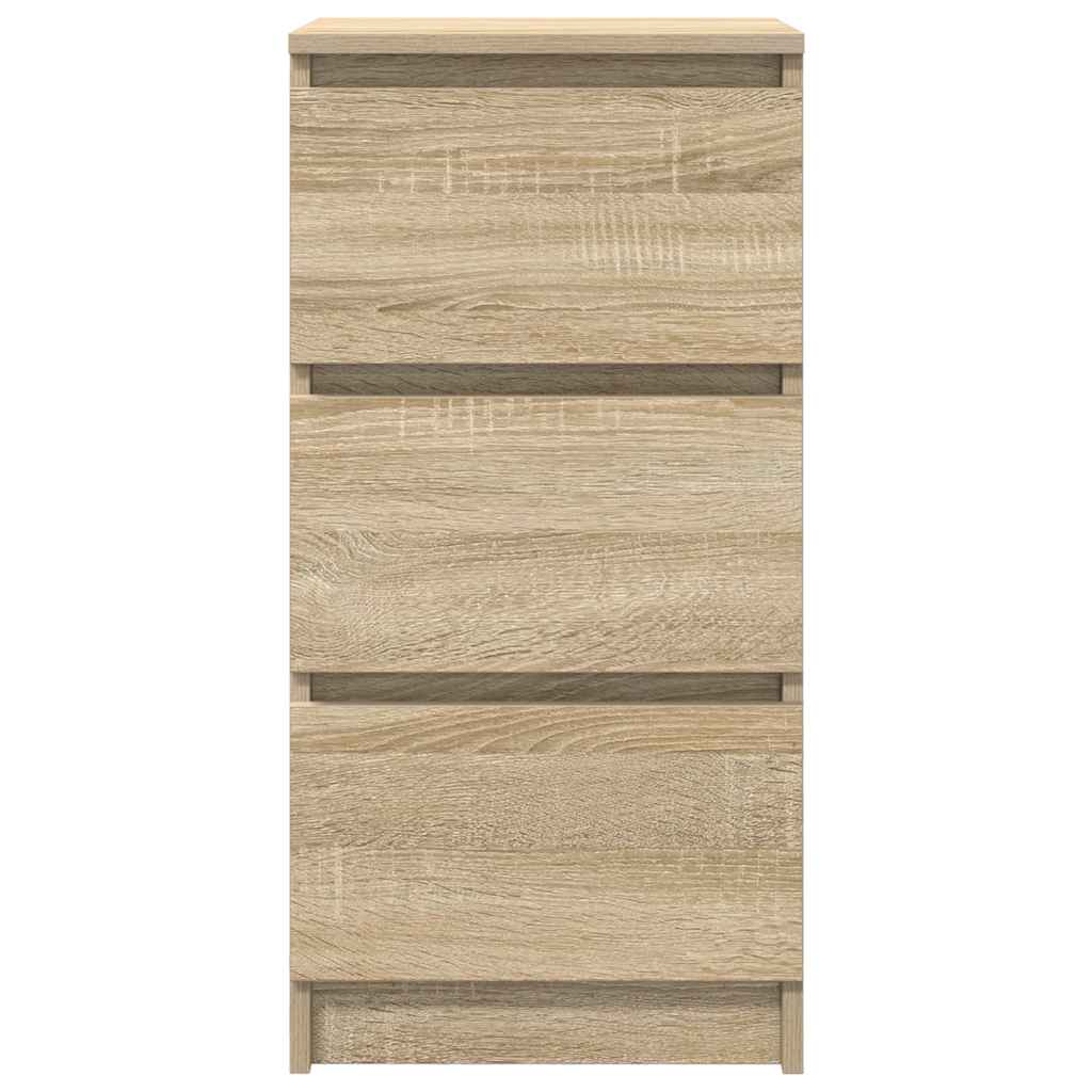 Dressoir 37,5x35x76cm bewerkt hout sonoma eikenkleurig is nu te koop bij PeponiXL, paradijselijk wonen!