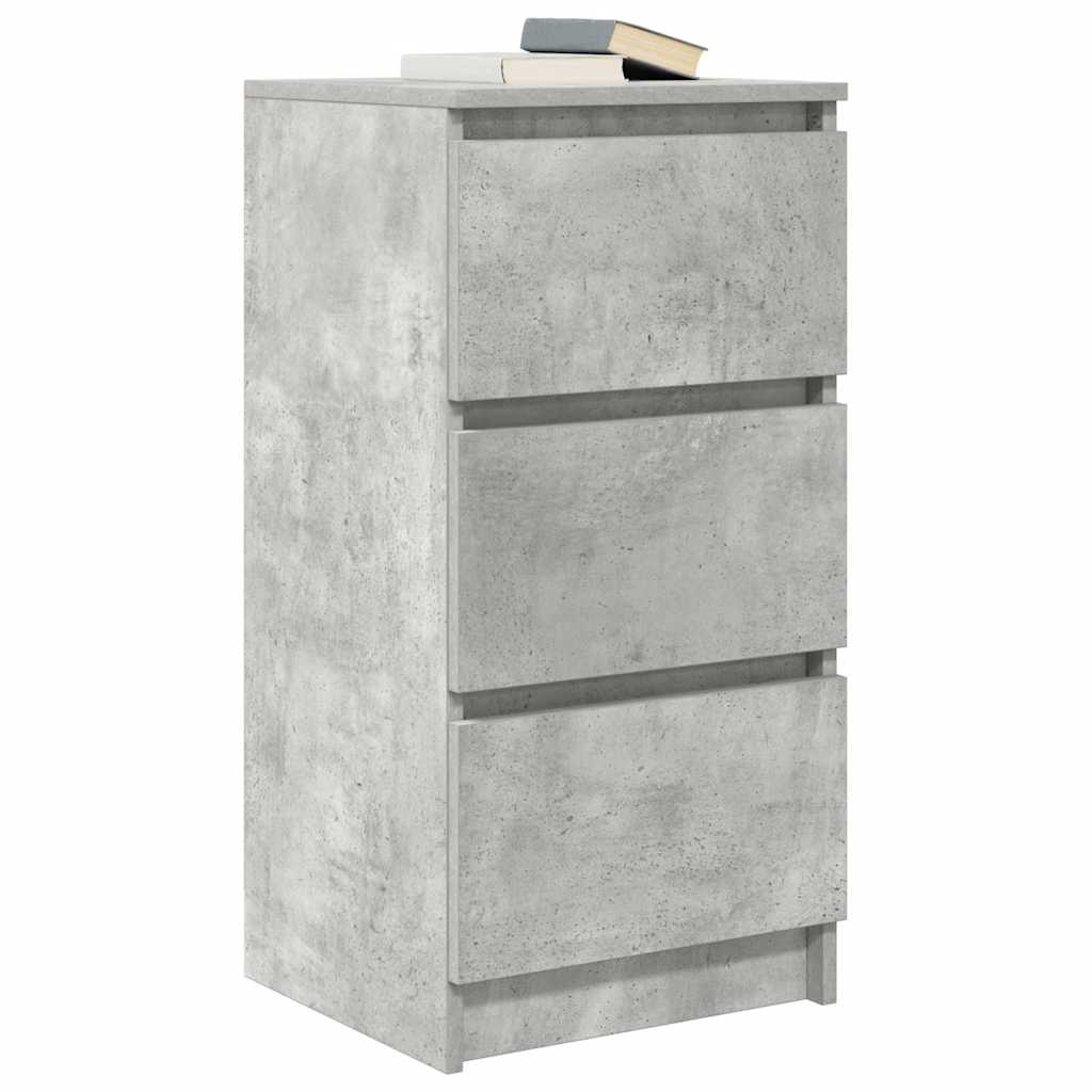 Dressoir 37,5x35x76 cm bewerkt hout betongrijs is nu te koop bij PeponiXL, paradijselijk wonen!