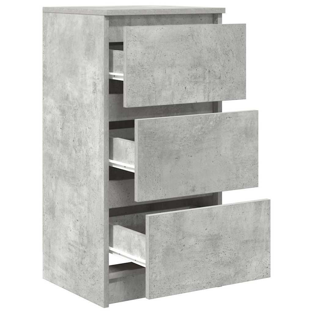 Dressoir 37,5x35x76 cm bewerkt hout betongrijs is nu te koop bij PeponiXL, paradijselijk wonen!