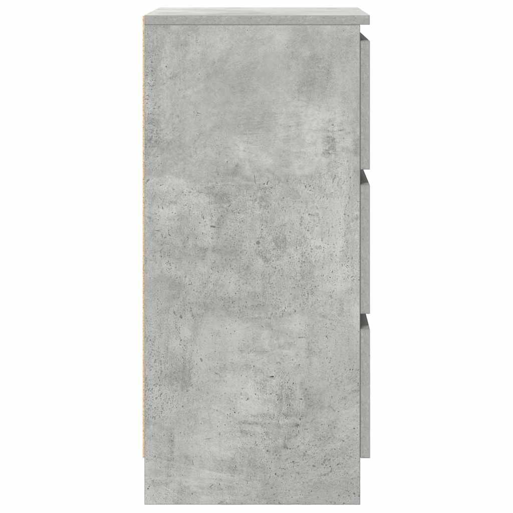 Dressoir 37,5x35x76 cm bewerkt hout betongrijs is nu te koop bij PeponiXL, paradijselijk wonen!