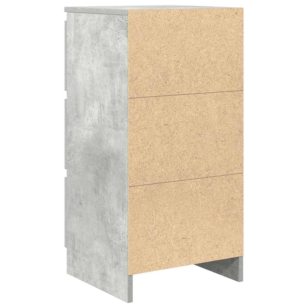 Dressoir 37,5x35x76 cm bewerkt hout betongrijs is nu te koop bij PeponiXL, paradijselijk wonen!