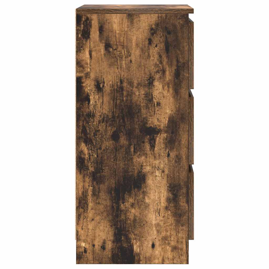 Dressoir 37,5x35x76 cm bewerkt hout gerookt eikenkleurig is nu te koop bij PeponiXL, paradijselijk wonen!