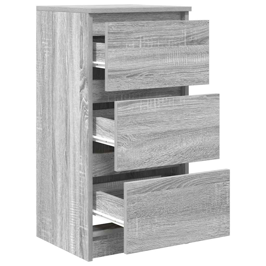 Dressoir 37,5x35x76 cm bewerkt hout grijs sonoma eikenkleurig is nu te koop bij PeponiXL, paradijselijk wonen!