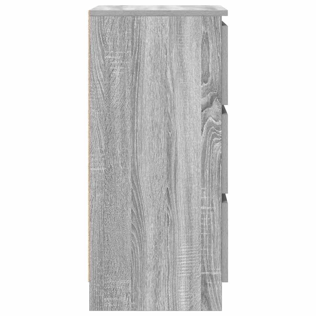 Dressoir 37,5x35x76 cm bewerkt hout grijs sonoma eikenkleurig is nu te koop bij PeponiXL, paradijselijk wonen!