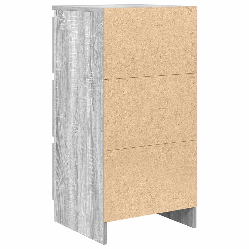 Dressoir 37,5x35x76 cm bewerkt hout grijs sonoma eikenkleurig is nu te koop bij PeponiXL, paradijselijk wonen!