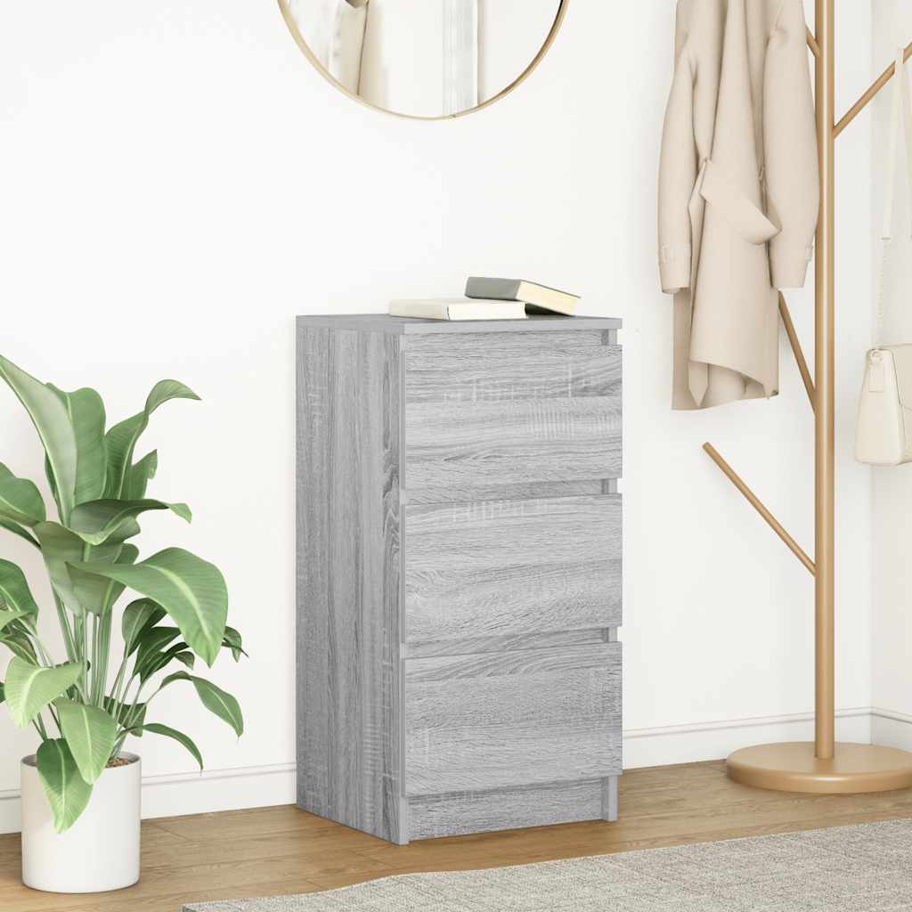Dressoir 37,5x35x76 cm bewerkt hout grijs sonoma eikenkleurig is nu te koop bij PeponiXL, paradijselijk wonen!