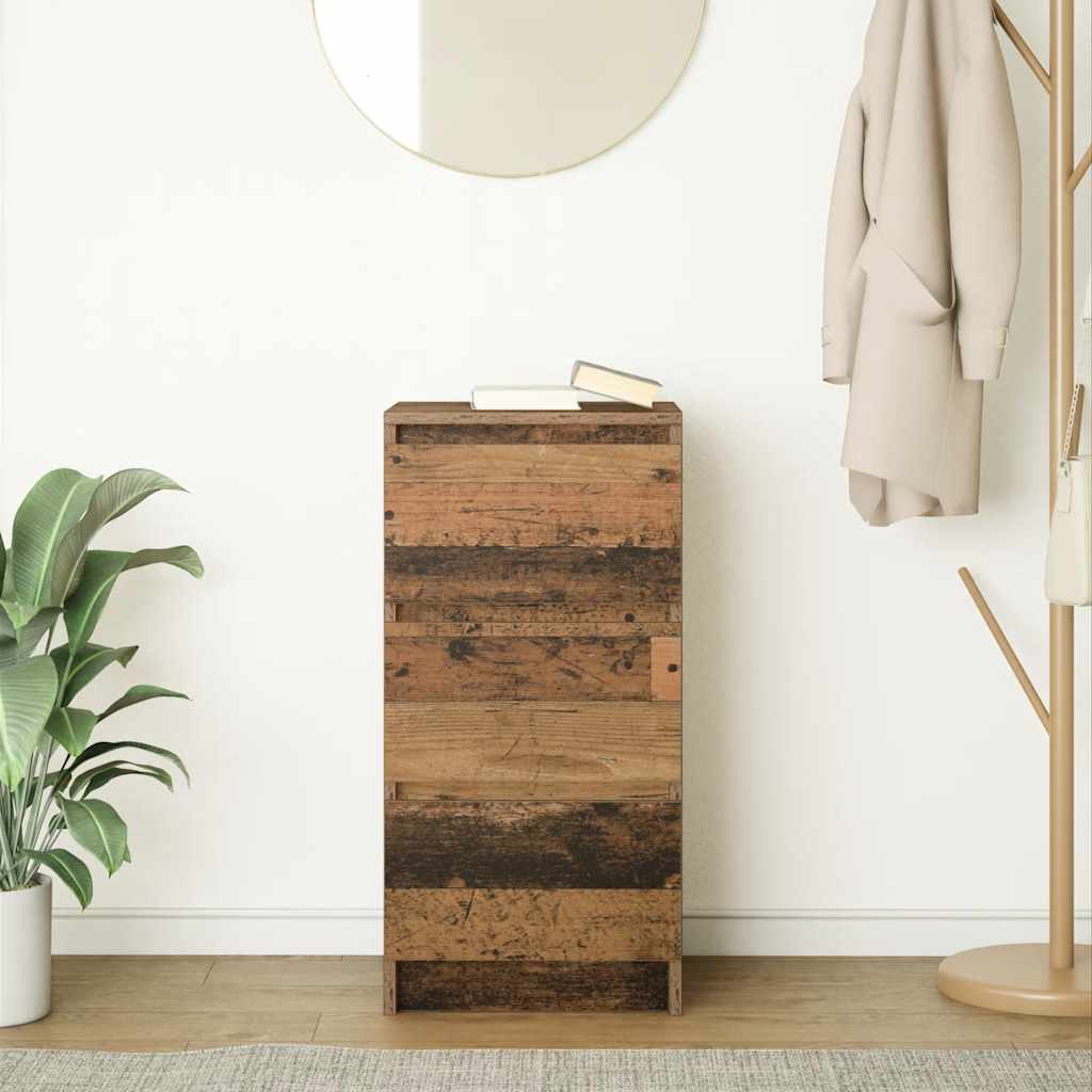Dressoir 37,5x35x76 cm bewerkt hout oud houtkleurig is nu te koop bij PeponiXL, paradijselijk wonen!