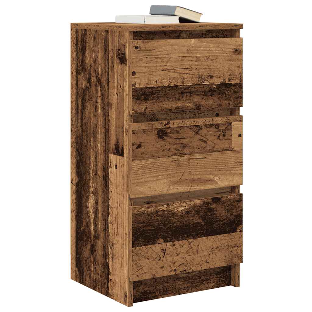 Dressoir 37,5x35x76 cm bewerkt hout oud houtkleurig is nu te koop bij PeponiXL, paradijselijk wonen!