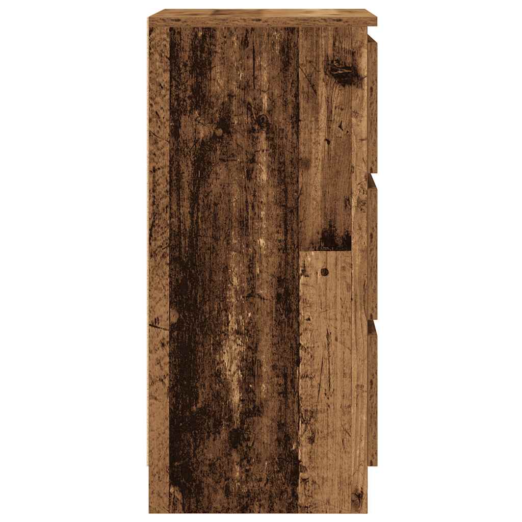Dressoir 37,5x35x76 cm bewerkt hout oud houtkleurig is nu te koop bij PeponiXL, paradijselijk wonen!