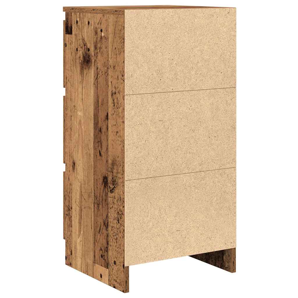Dressoir 37,5x35x76 cm bewerkt hout oud houtkleurig is nu te koop bij PeponiXL, paradijselijk wonen!