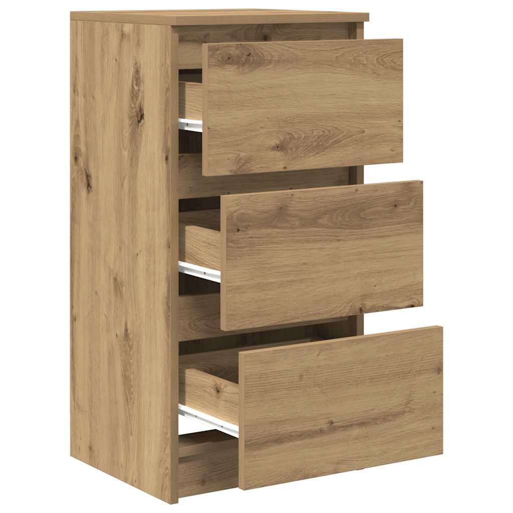 Dressoir 37,5x35x76 cm bewerkt hout artisanaal eikenkleurig is nu te koop bij PeponiXL, paradijselijk wonen!