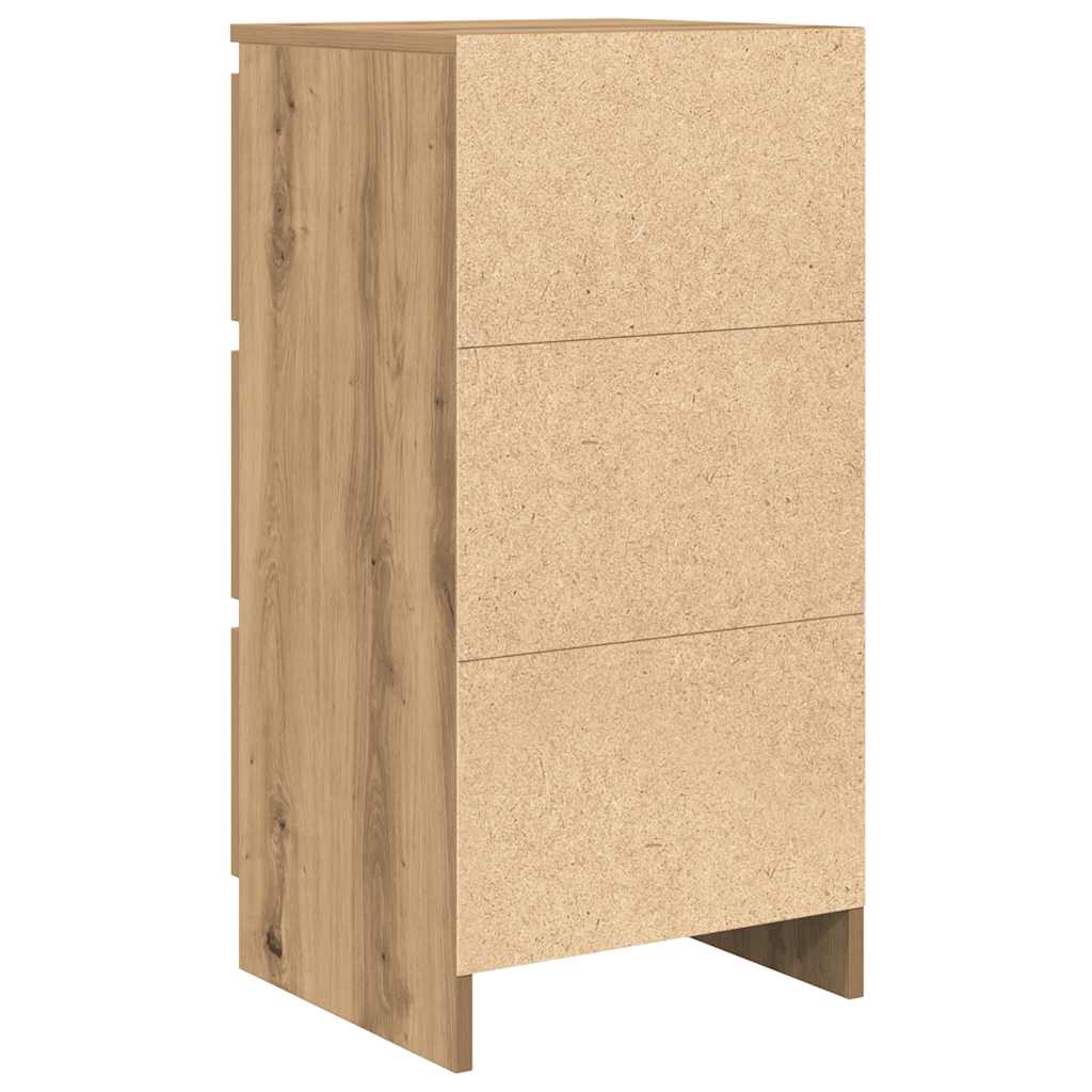 Dressoir 37,5x35x76 cm bewerkt hout artisanaal eikenkleurig is nu te koop bij PeponiXL, paradijselijk wonen!