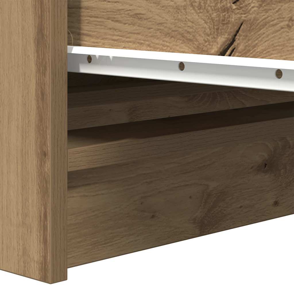 Dressoir 37,5x35x76 cm bewerkt hout artisanaal eikenkleurig is nu te koop bij PeponiXL, paradijselijk wonen!