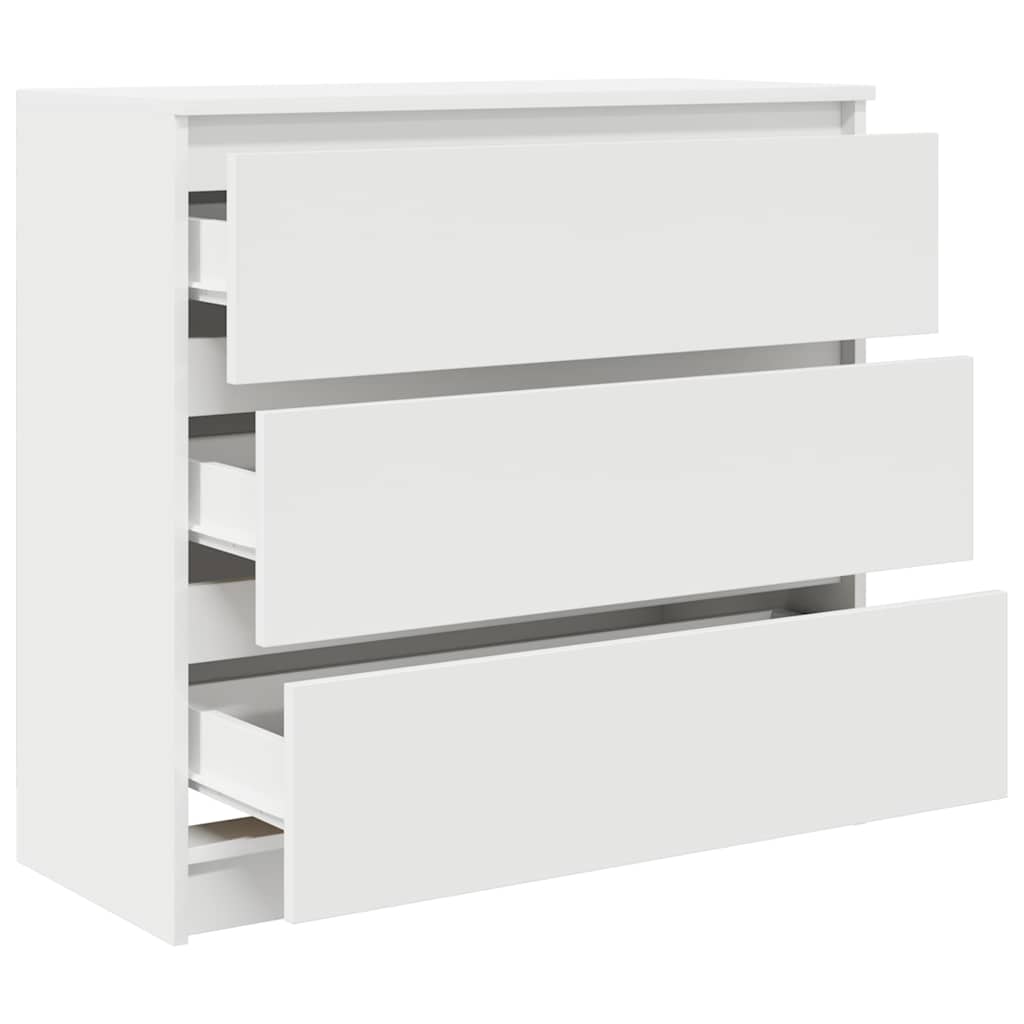 Dressoir 80x35x76 cm spaanplaat wit is nu te koop bij PeponiXL, paradijselijk wonen!