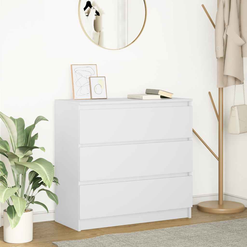 Dressoir 80x35x76 cm spaanplaat wit is nu te koop bij PeponiXL, paradijselijk wonen!