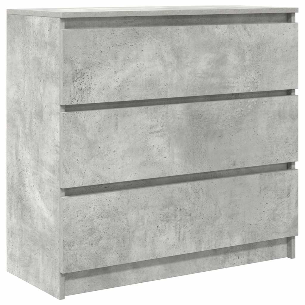 Dressoir 80x35x76 cm spaanplaat betongrijs is nu te koop bij PeponiXL, paradijselijk wonen!