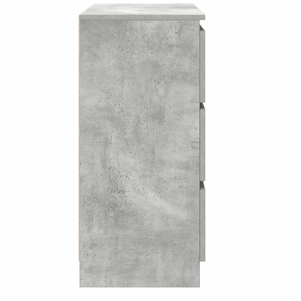 Dressoir 80x35x76 cm spaanplaat betongrijs is nu te koop bij PeponiXL, paradijselijk wonen!
