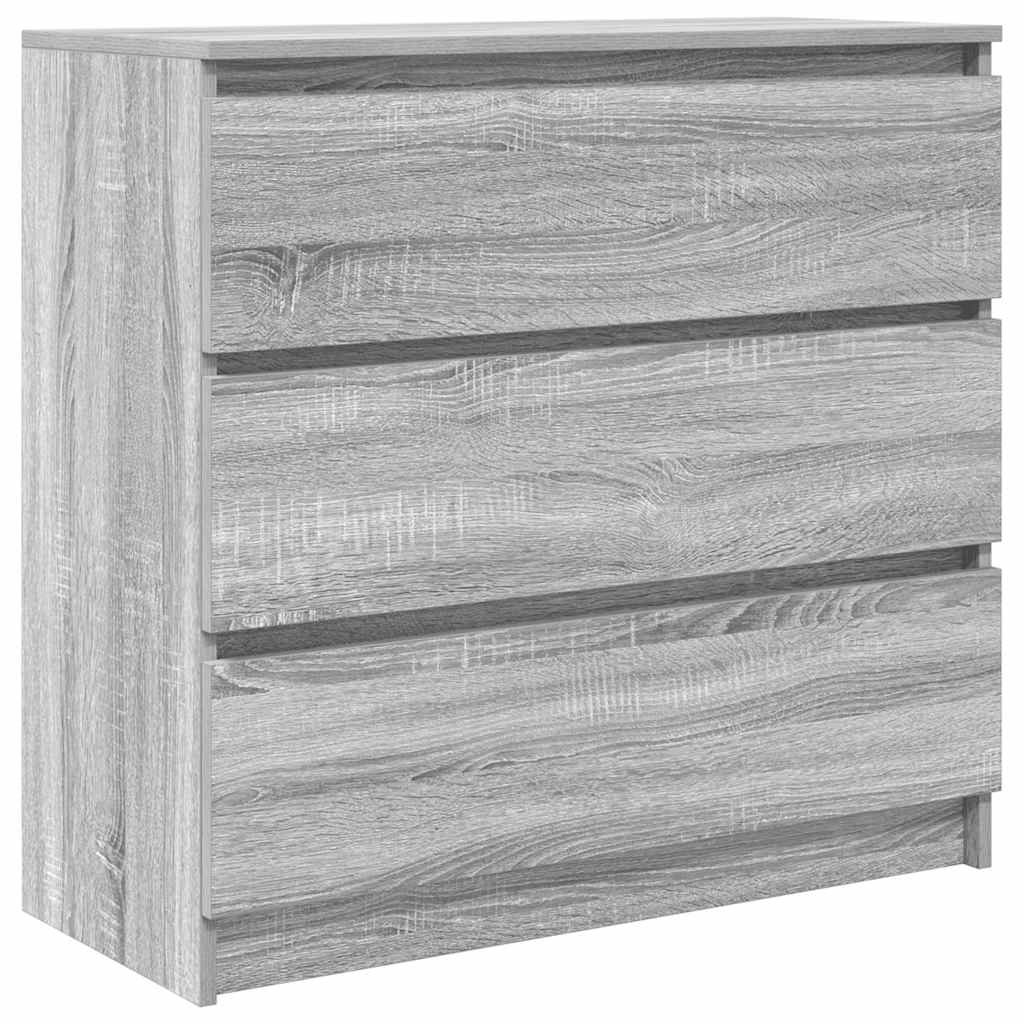 Dressoir 80x35x76 cm spaanplaat grijs sonoma is nu te koop bij PeponiXL, paradijselijk wonen!