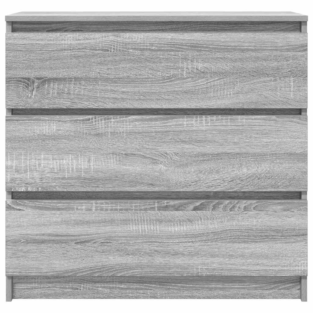 Dressoir 80x35x76 cm spaanplaat grijs sonoma is nu te koop bij PeponiXL, paradijselijk wonen!