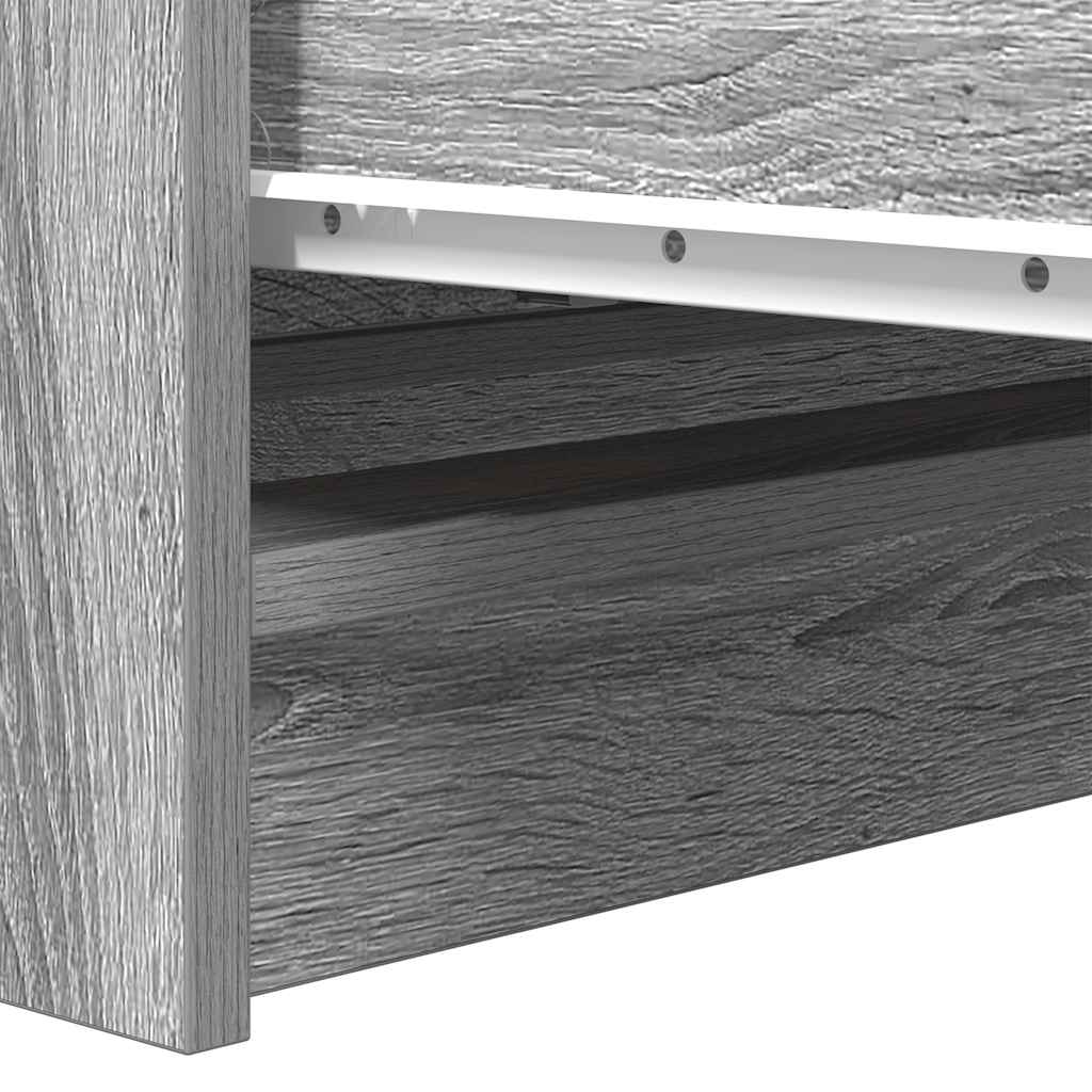 Dressoir 80x35x76 cm spaanplaat grijs sonoma is nu te koop bij PeponiXL, paradijselijk wonen!