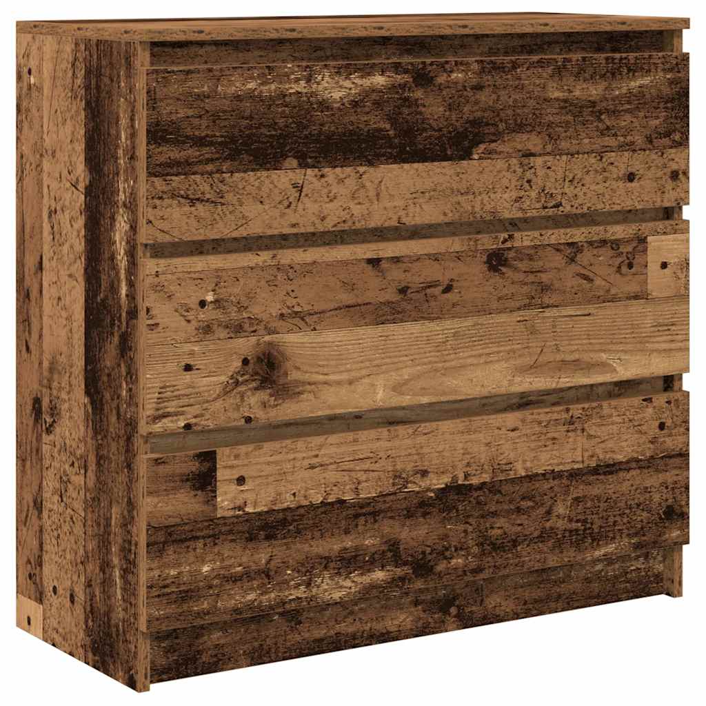 Dressoir 80x35x76 cm spaanplaat oud hout is nu te koop bij PeponiXL, paradijselijk wonen!
