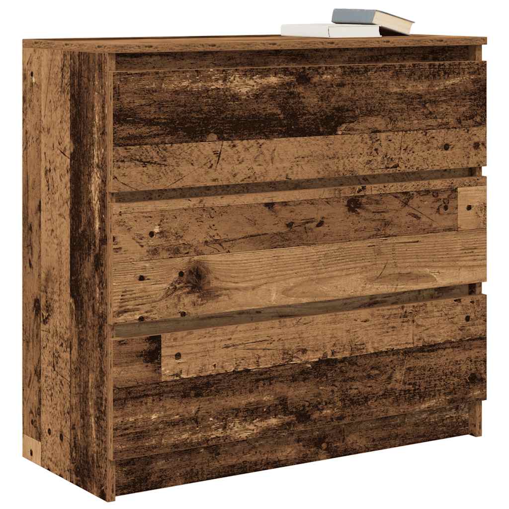 Dressoir 80x35x76 cm spaanplaat oud hout is nu te koop bij PeponiXL, paradijselijk wonen!