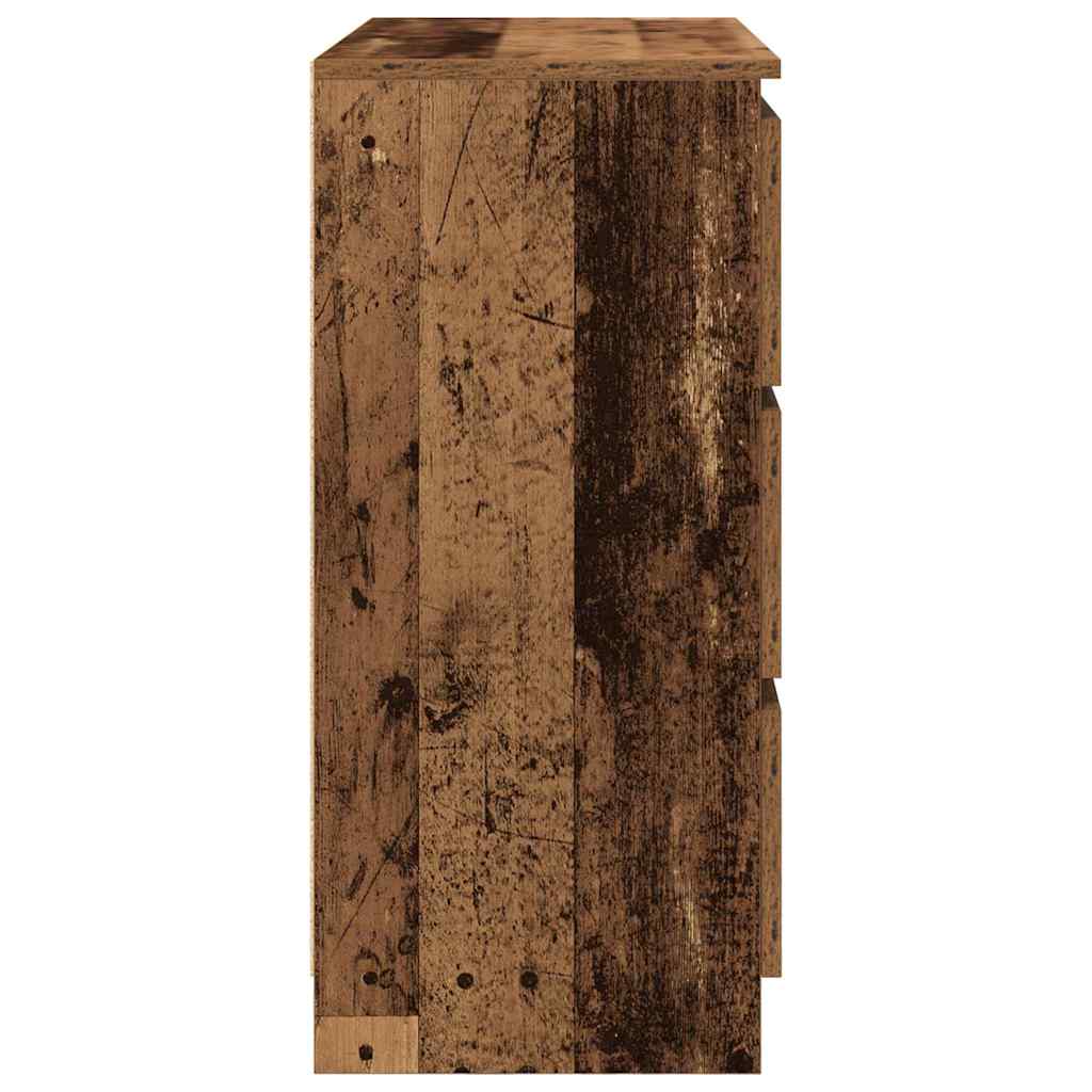 Dressoir 80x35x76 cm spaanplaat oud hout is nu te koop bij PeponiXL, paradijselijk wonen!