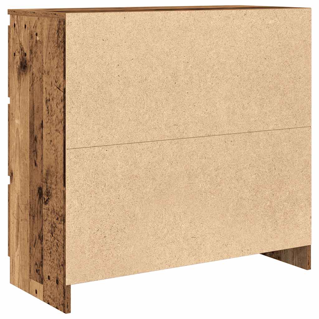 Dressoir 80x35x76 cm spaanplaat oud hout is nu te koop bij PeponiXL, paradijselijk wonen!