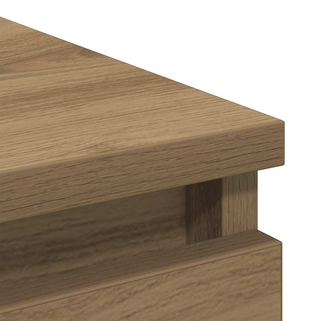 Dressoir 80x35x76 cm spaanplaat ambachtelijk eikenkleurig is nu te koop bij PeponiXL, paradijselijk wonen!