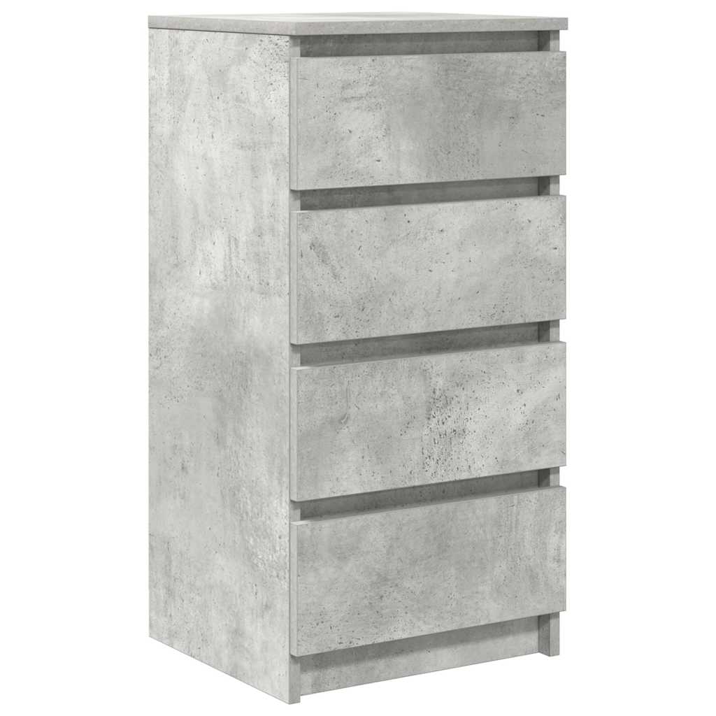 Dressoir 37,5x35x76 cm bewerkt hout betongrijs is nu te koop bij PeponiXL, paradijselijk wonen!