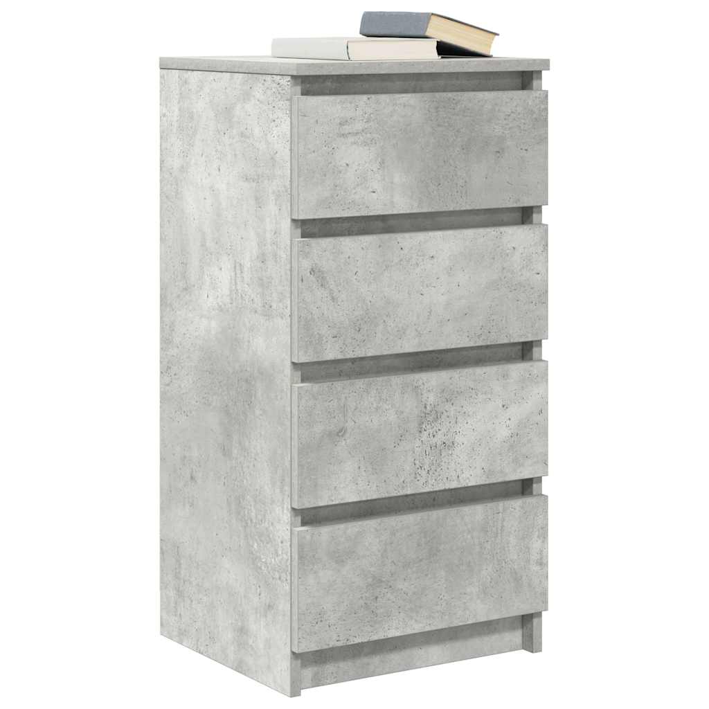 Dressoir 37,5x35x76 cm bewerkt hout betongrijs is nu te koop bij PeponiXL, paradijselijk wonen!