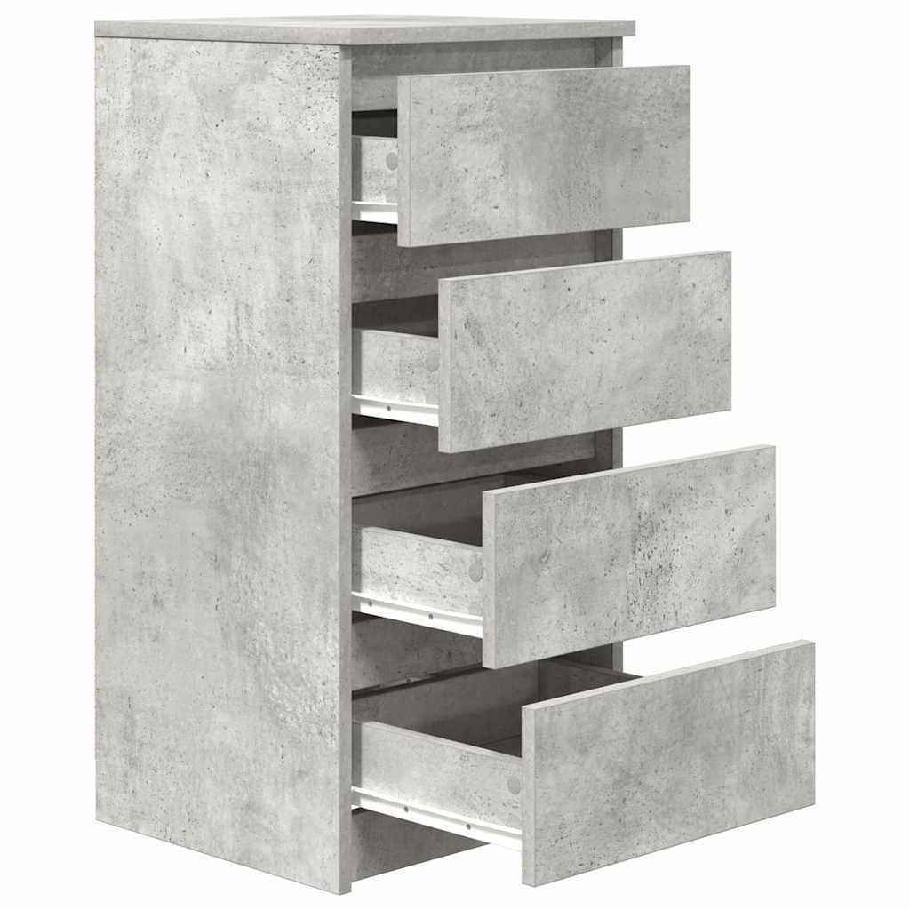 Dressoir 37,5x35x76 cm bewerkt hout betongrijs is nu te koop bij PeponiXL, paradijselijk wonen!